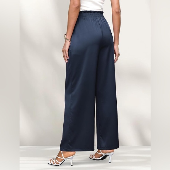 Worthington Midnight Blue Wide-Leg Pants - Picture 1 of 4